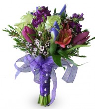 Purple Passion Prom Bouquet