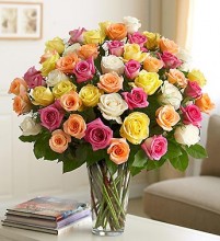 Three Dozen Assorted Long Stem Roses