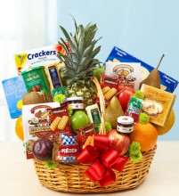 Deluxe Fruit and Gourmet Basket