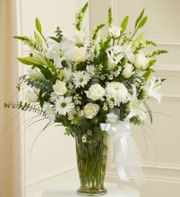 Large White Garden Vase