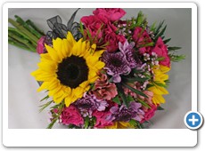 colorful-sunflower-prom-bouquet