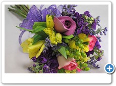 purple-and-yellow-prom-flowers